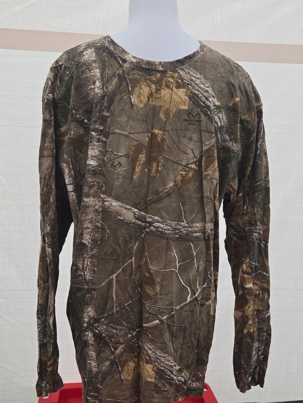 Realtree Long-Sleeve Camo Tee in Brown and Green